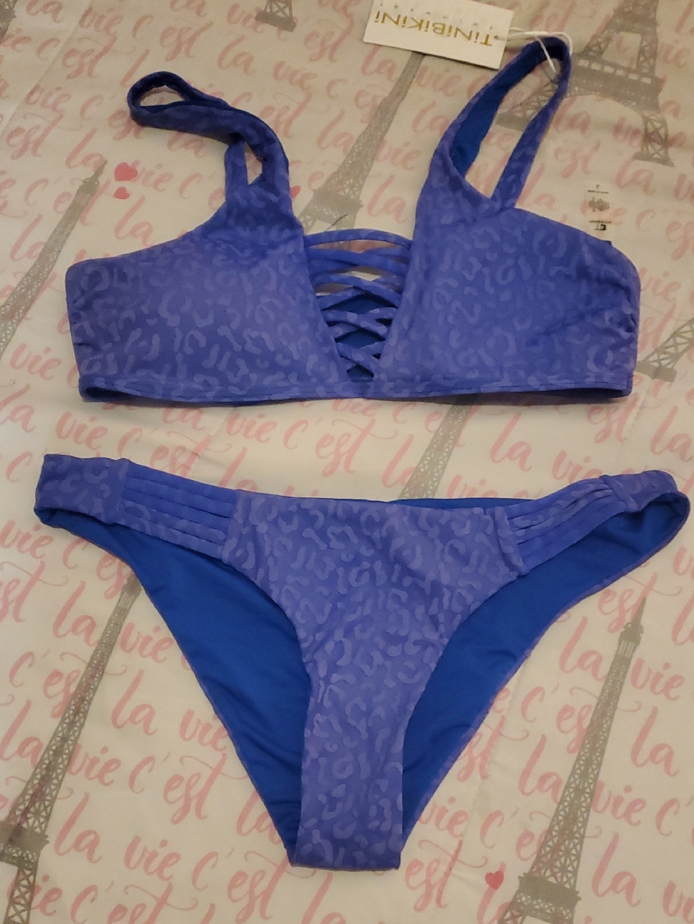 TiniBikini Vibrant Royal Blue Two-Piece Swim Set